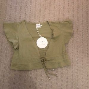 PRINCESS POLLY TIE SHIRT